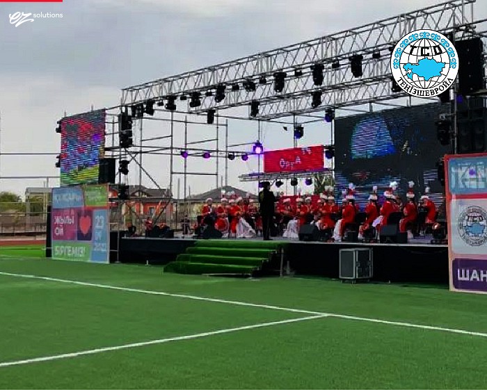 Concert in honor of the opening of the stadium in Kulsary
