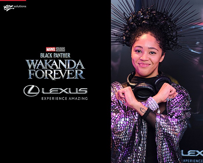 Immersive test drive as part of a private preview of the new Marvel film "Black Panther: Wakanda Forever"